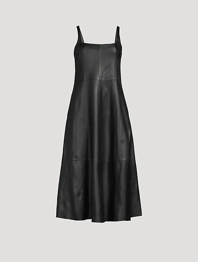 Leather Midi Dress
