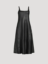 Leather Midi Dress