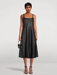 Leather Midi Dress