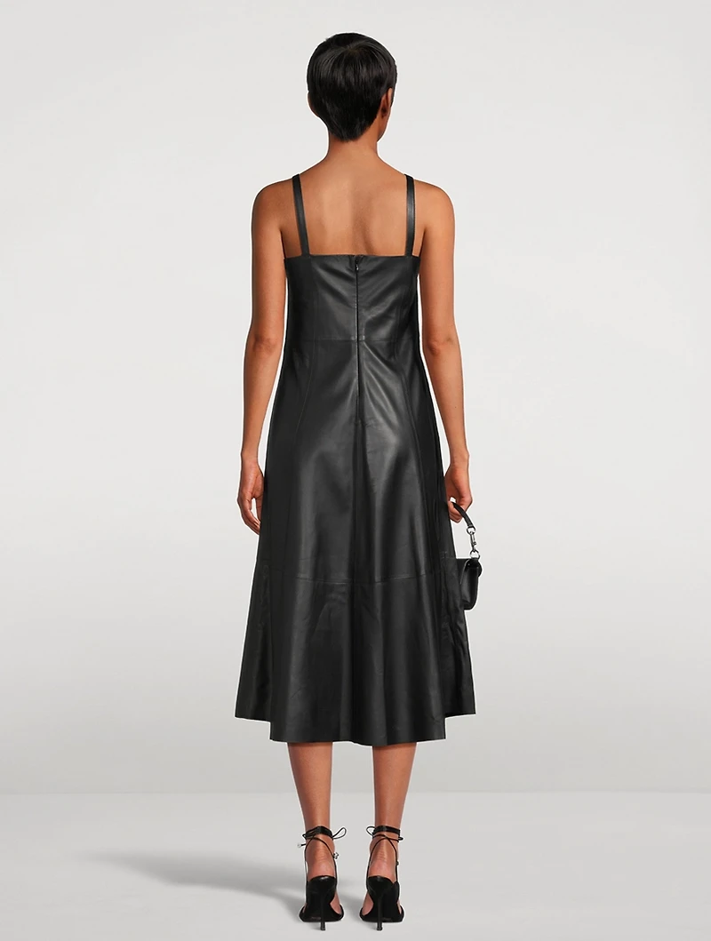 Leather Midi Dress