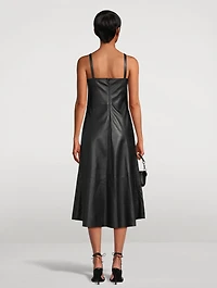 Leather Midi Dress