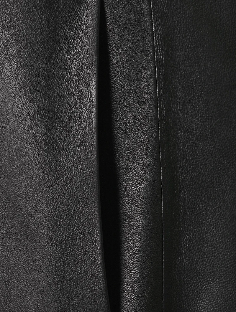 Leather Midi Dress
