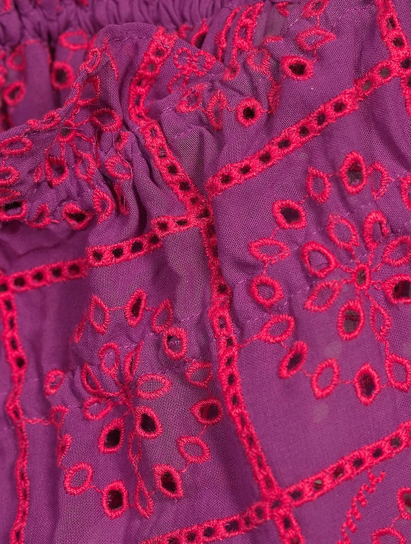 Embroidered Coverup Skirt