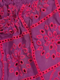 Embroidered Coverup Skirt