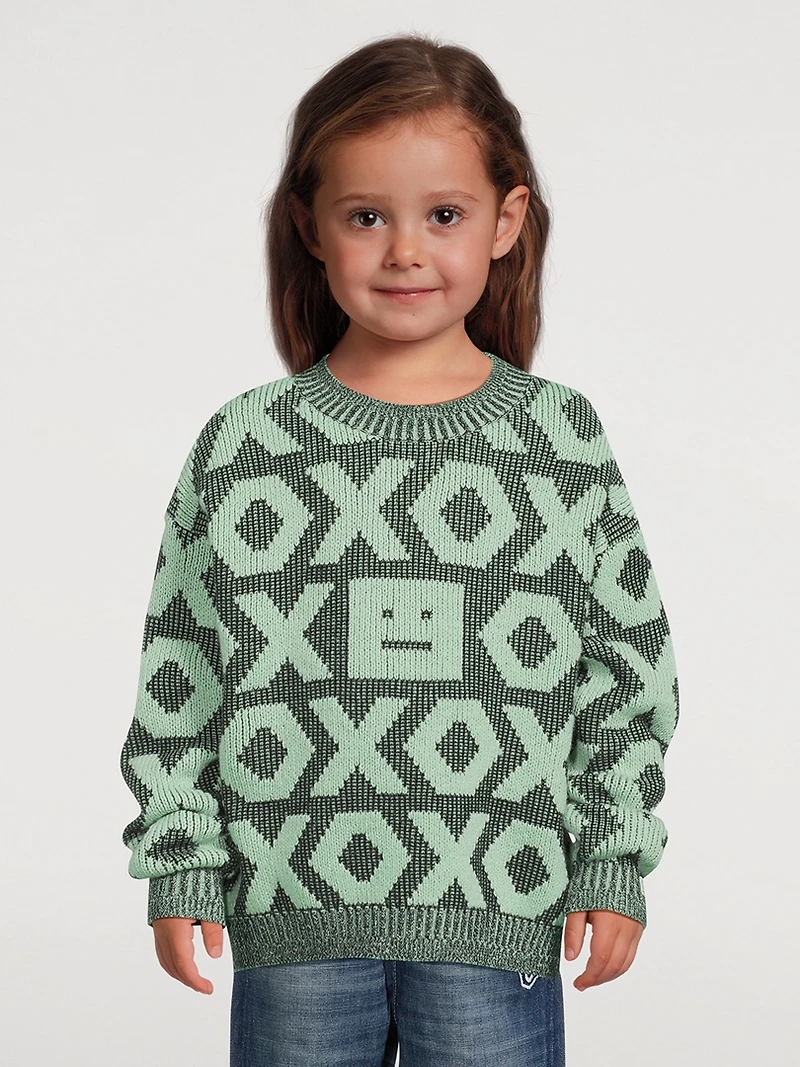 Kozu XOXO Wool-Cotton Sweater