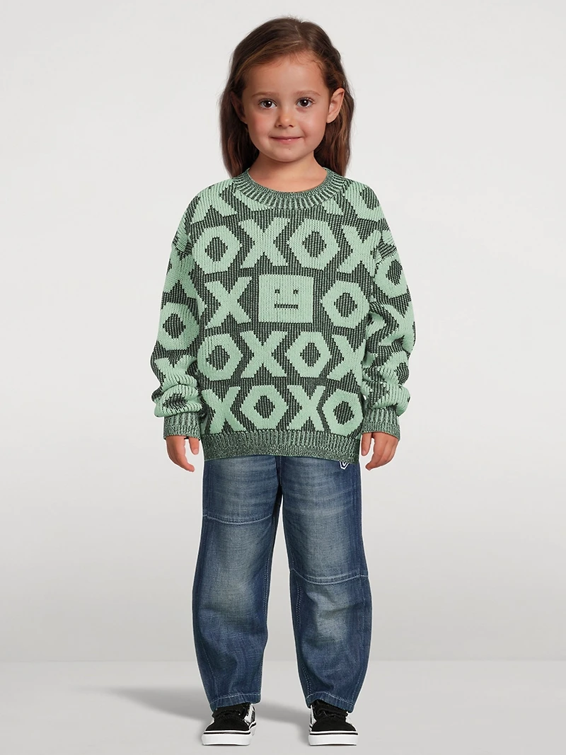 Kozu XOXO Wool-Cotton Sweater