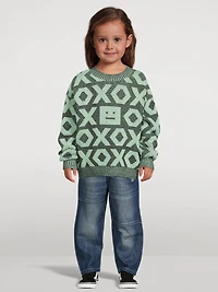Kozu XOXO Wool-Cotton Sweater