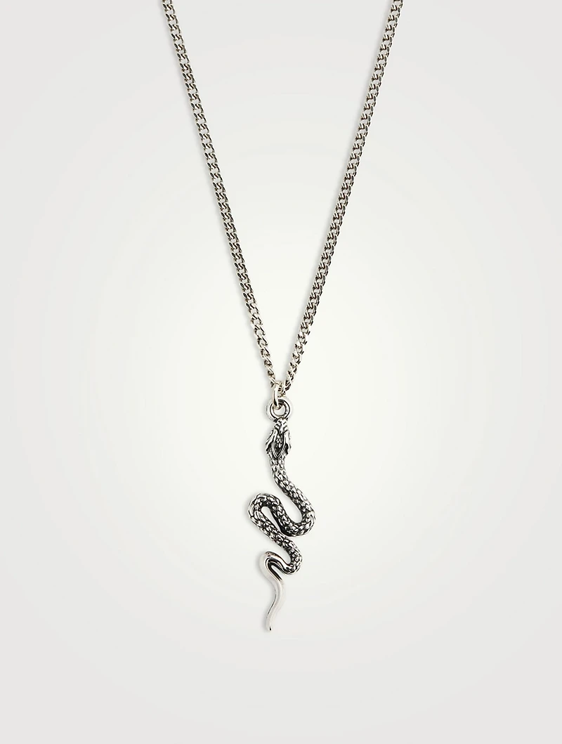 Serpens Silver Pendant Necklace