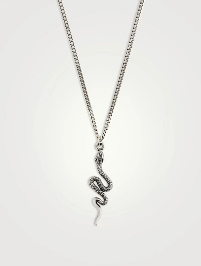 Serpens Silver Pendant Necklace
