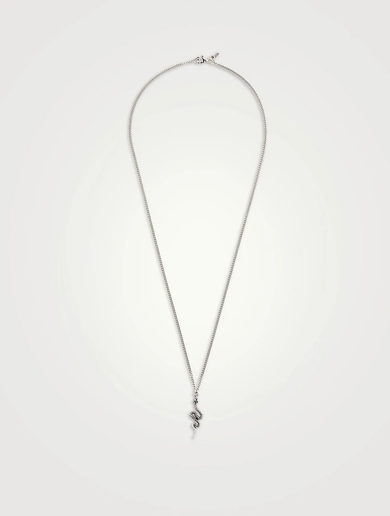 Serpens Silver Pendant Necklace