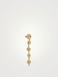 18K Gold Spiral Multi-Drop Earrings