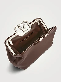 VLOGO Leather Clutch