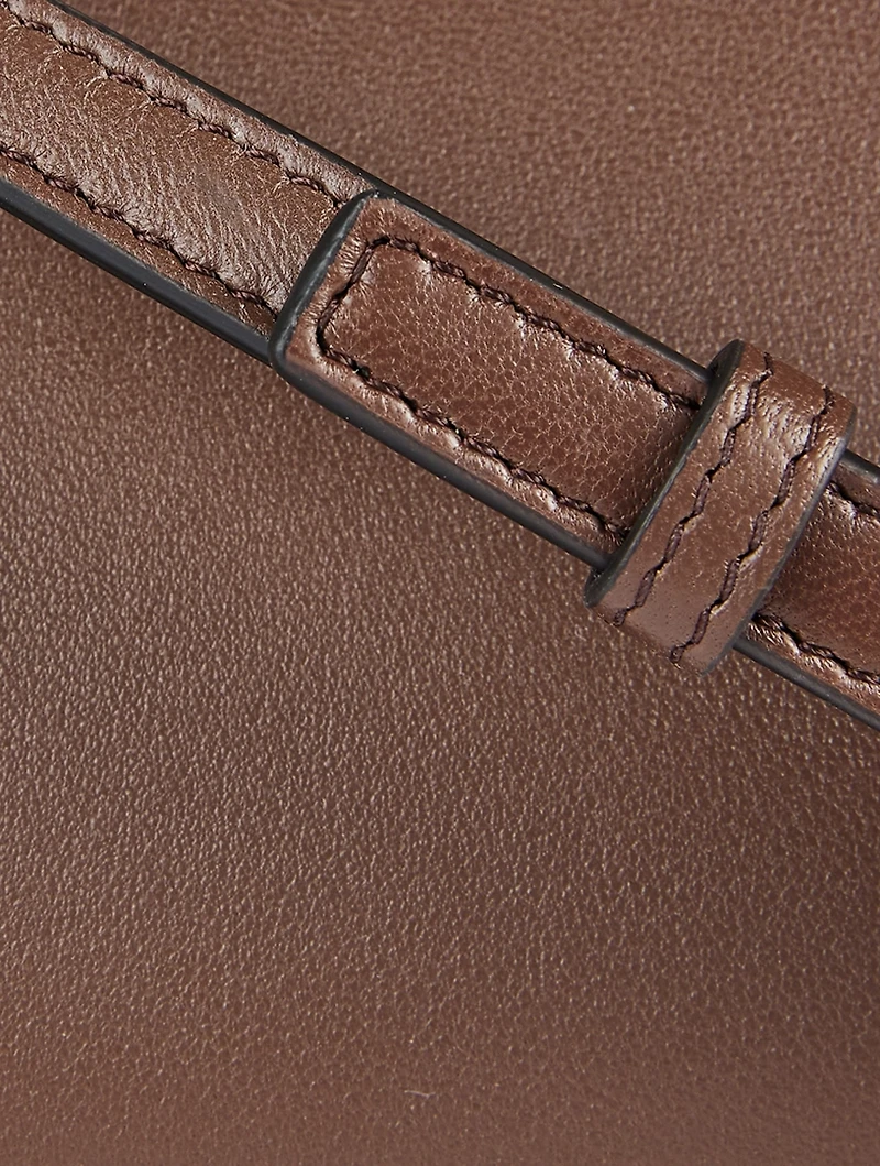VLOGO Leather Clutch