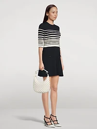 Small Rockstud Spike Leather Shoulder Bag