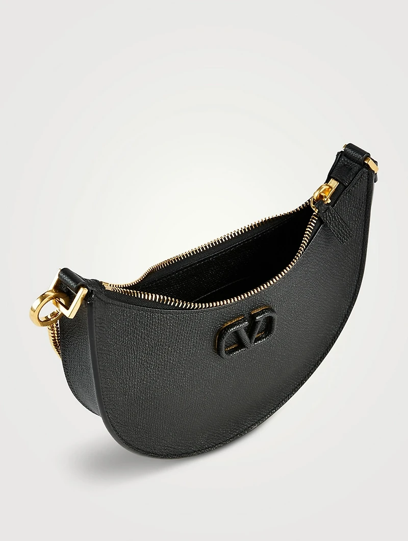Mini VLOGO Leather Shoulder Bag