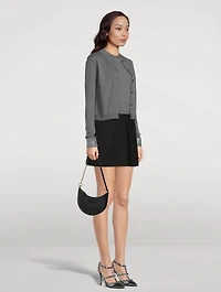 Mini VLOGO Leather Shoulder Bag