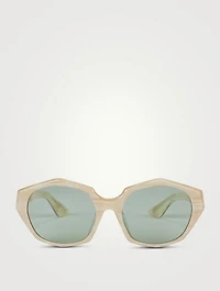 Oliver Peoples x Khaite 1971C Hexagon Sunglasses