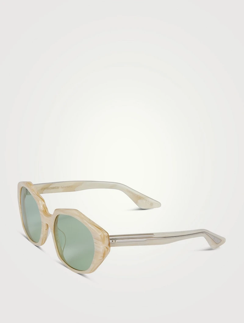 Oliver Peoples x Khaite 1971C Hexagon Sunglasses