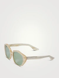 Oliver Peoples x Khaite 1971C Hexagon Sunglasses