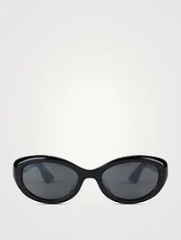 Oliver Peoples x Khaite 1969C Oval Sunglasses