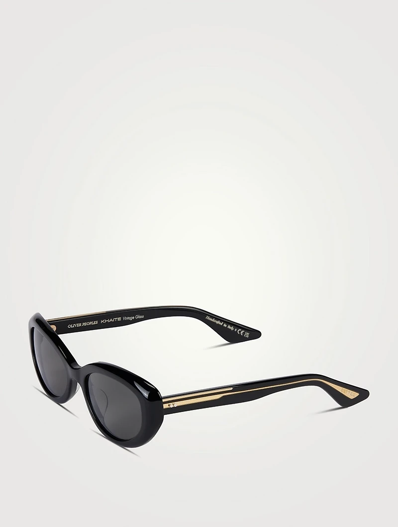 Oliver Peoples x Khaite 1969C Oval Sunglasses