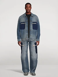 Reserve Dye Tapered-Leg Jeans
