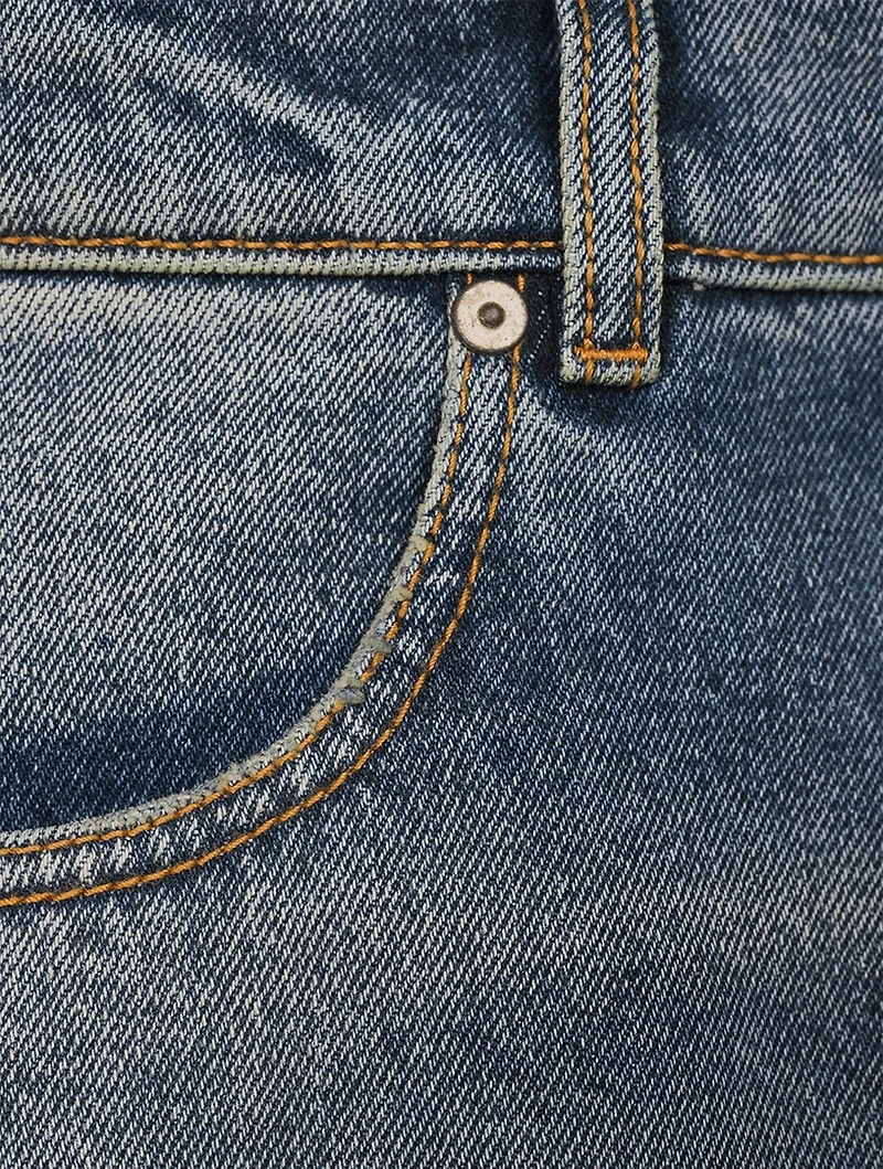 Reserve Dye Tapered-Leg Jeans