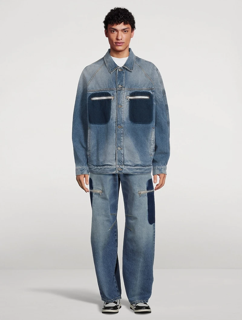 Reserve Dye Loose Denim Jacket