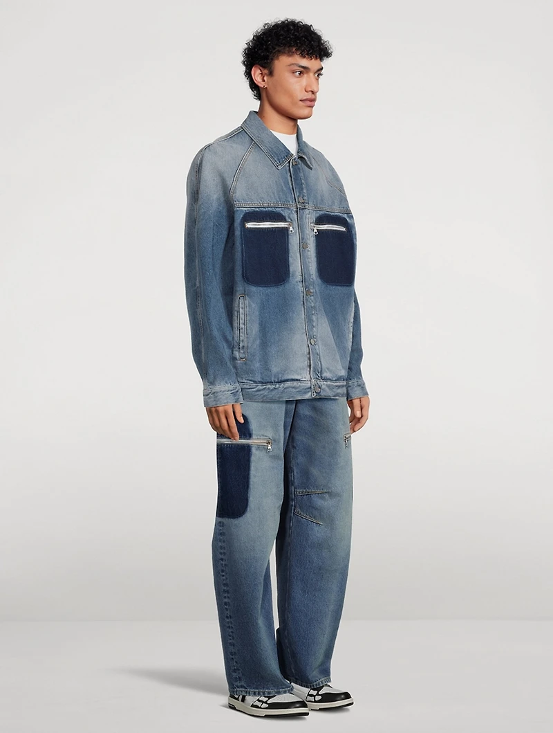 Reserve Dye Loose Denim Jacket