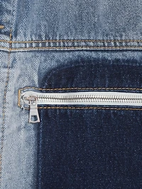 Reserve Dye Loose Denim Jacket