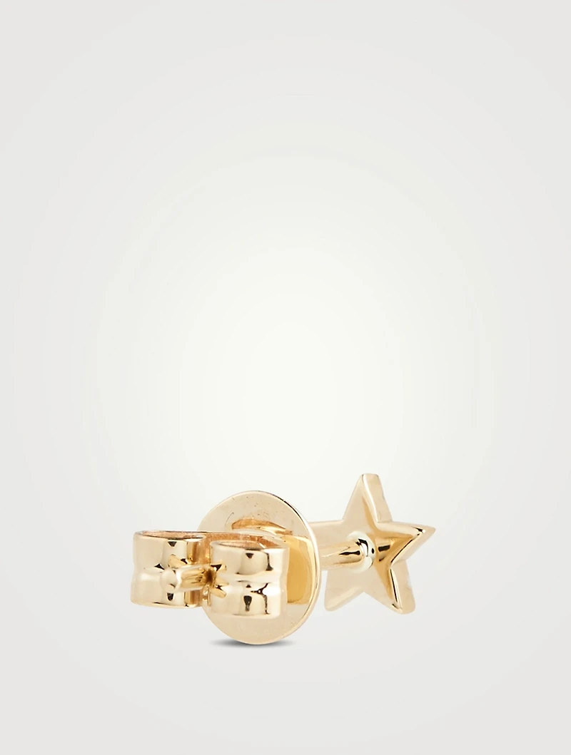 Baby Star Stud Earrings With Diamonds