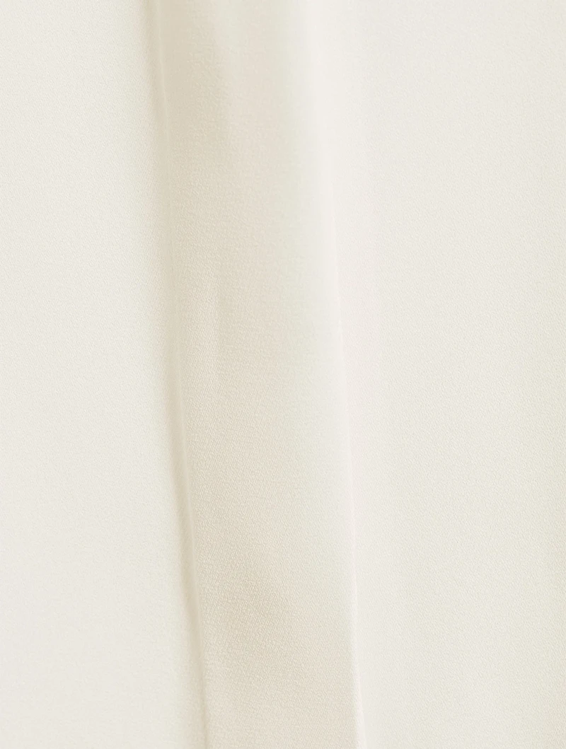 Silk Georgette Blouse With Scarf