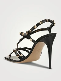 Rockstud Leather Slingback Sandals