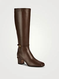 Tan-Go Leather Knee-High Boots