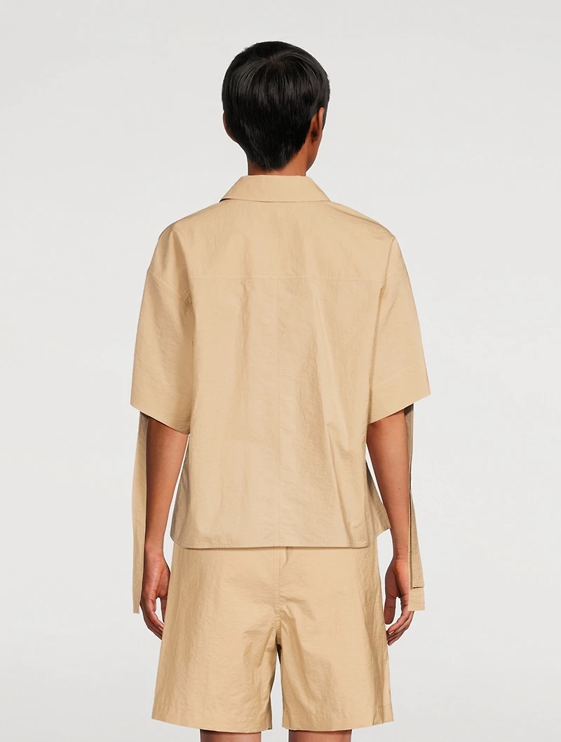Loewe x Paula’s Ibiza Cotton Cropped Workwear Shirt
