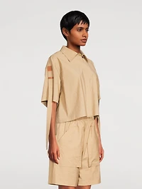 Loewe x Paula’s Ibiza Cotton Cropped Workwear Shirt