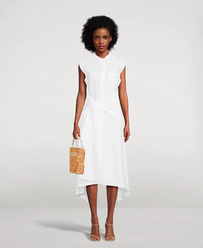 Loewe x Paula’s Ibiza Knot Cotton Shirt Dress