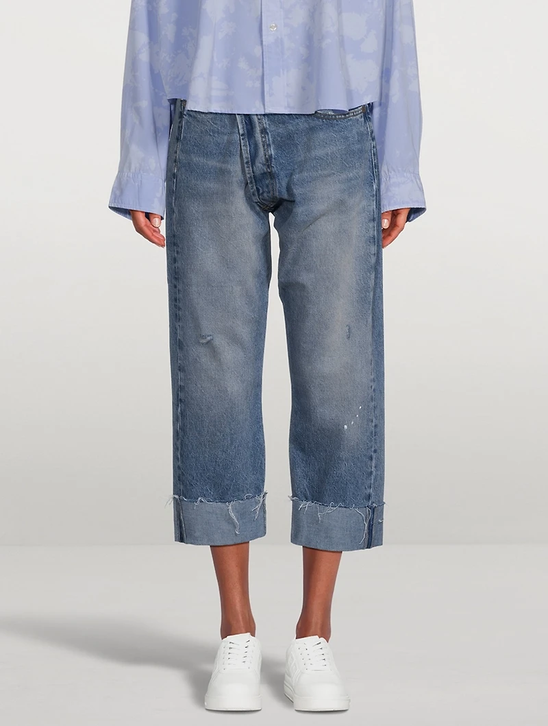 Crossover Cropped Jeans