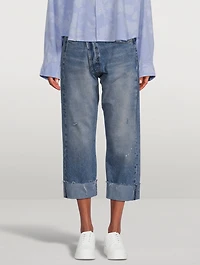Crossover Cropped Jeans