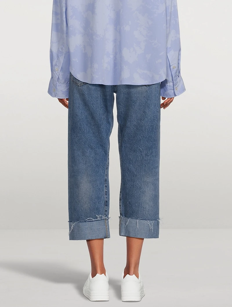 Crossover Cropped Jeans