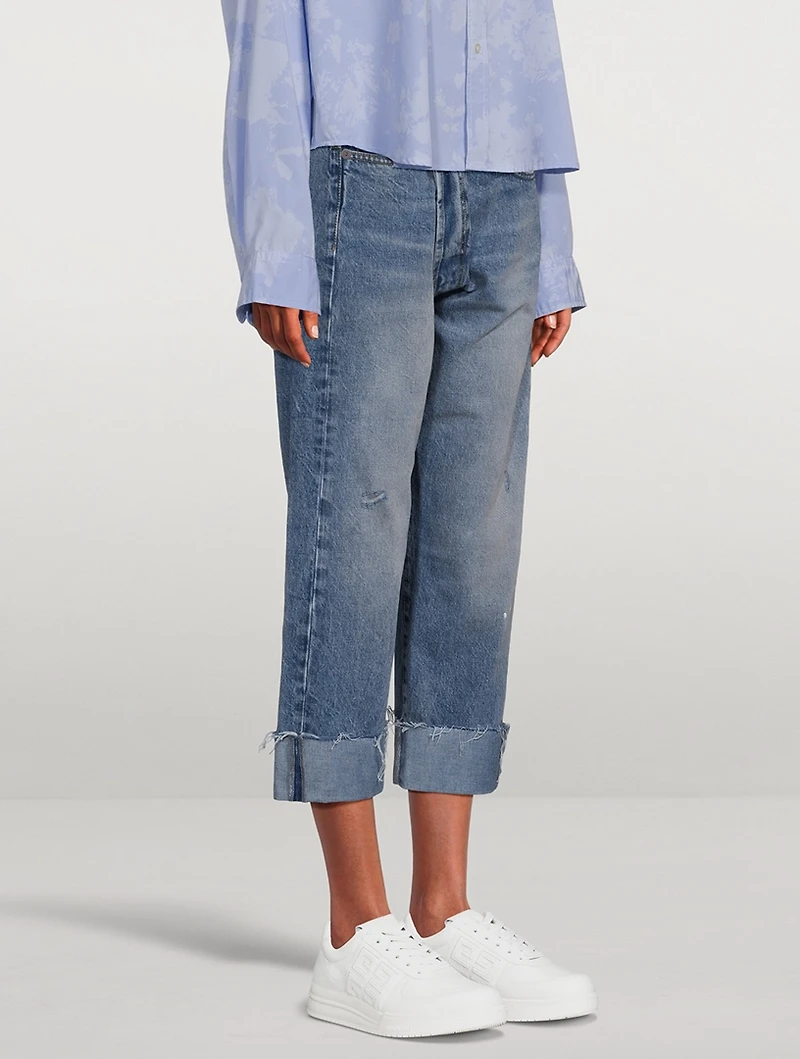 Crossover Cropped Jeans