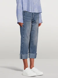 Crossover Cropped Jeans