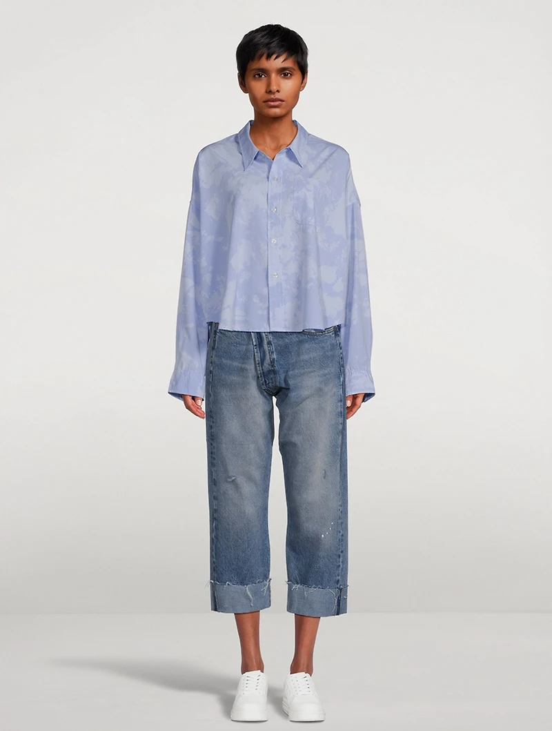 Crossover Cropped Jeans