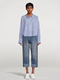 Crossover Cropped Jeans