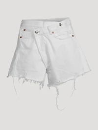 Frayed Denim Shorts