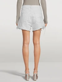 Frayed Denim Shorts