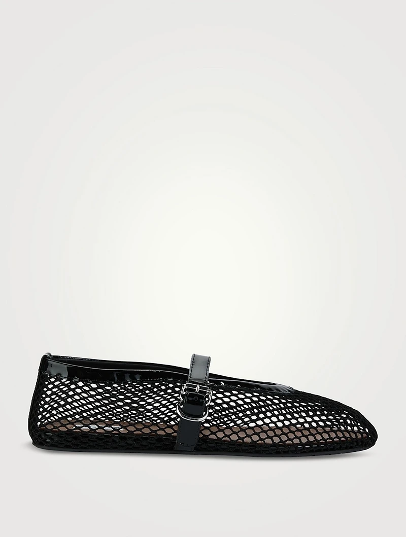 Fishnet Ballet Flats