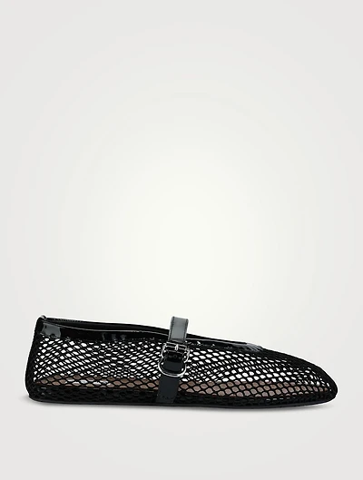 Fishnet Ballet Flats