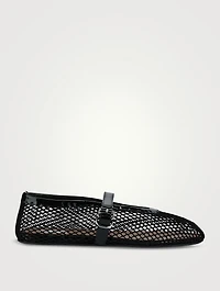 Fishnet Ballet Flats
