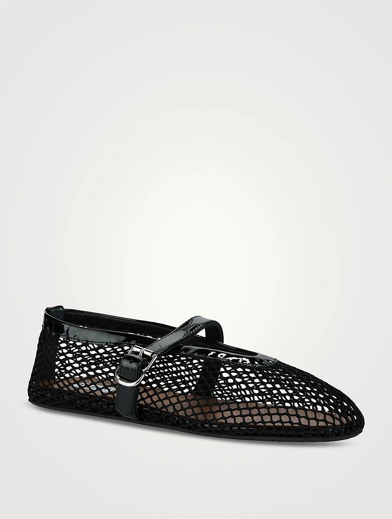 Fishnet Ballet Flats